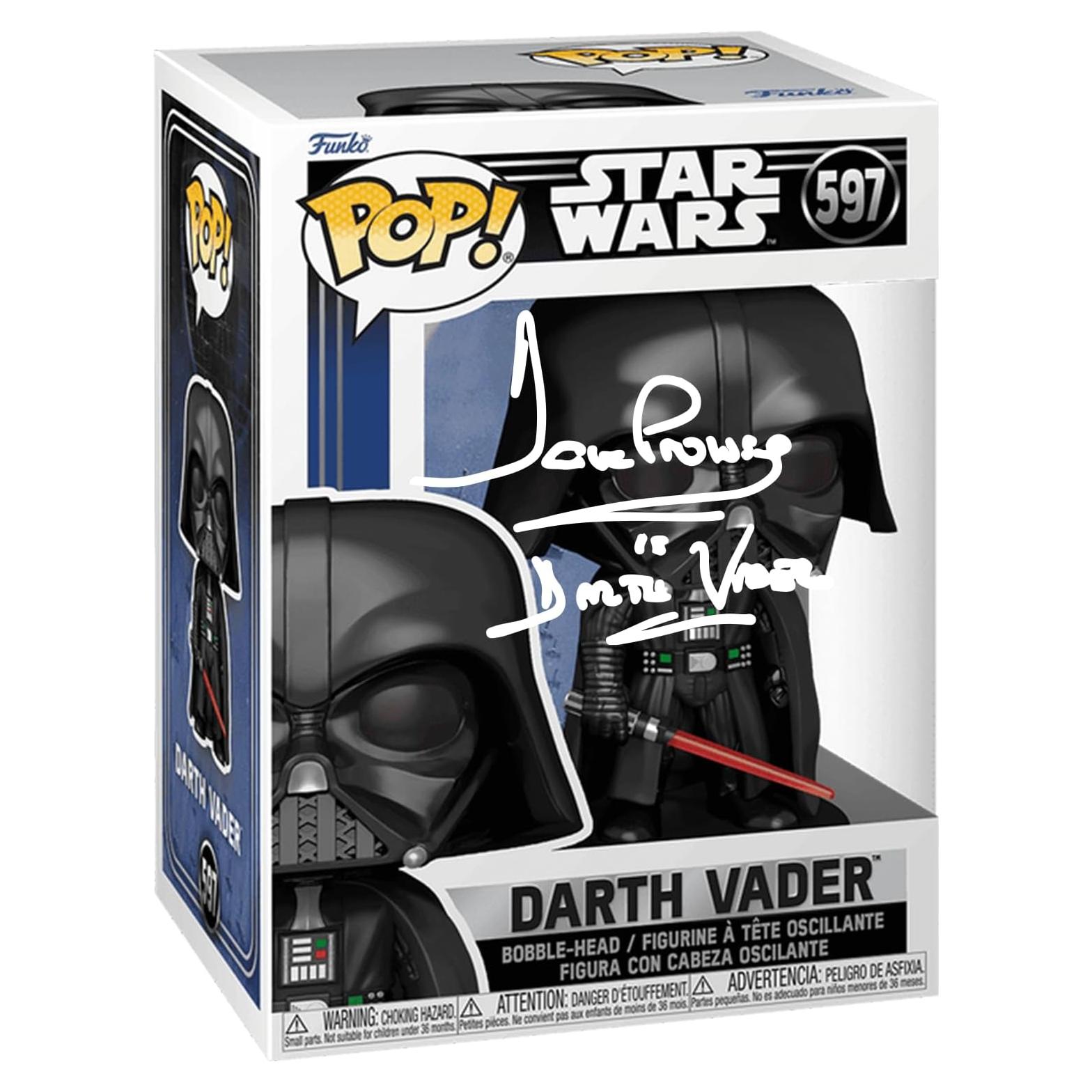 Funko POP Darth Vader David Prowse Reimpresión Firmada 27.9cm