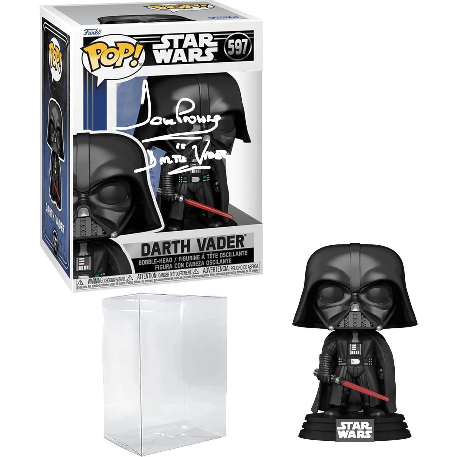 Funko POP Darth Vader David Prowse Reimpresión Firmada 27.9cm