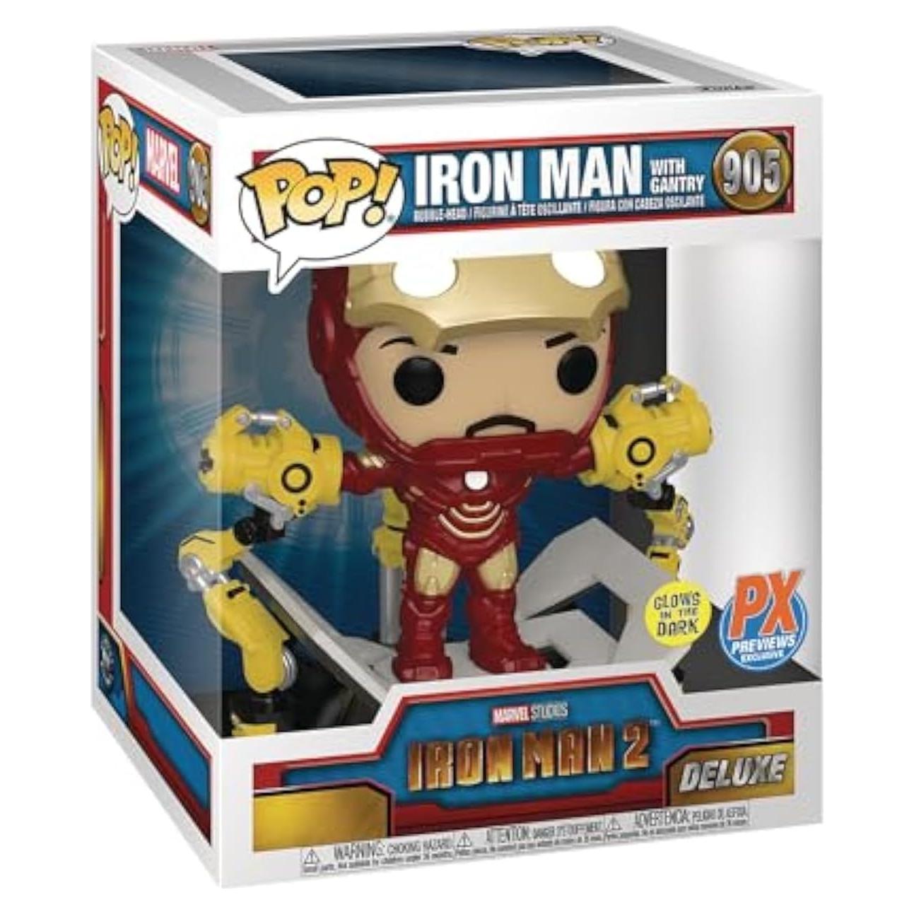Figura Pop! Iron Man 2 Mark IV con Gantry Funko 15.24 cm