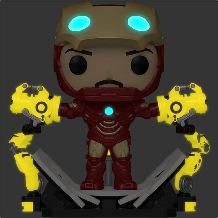 Figura Pop! Iron Man 2 Mark IV con Gantry Funko 15.24 cm