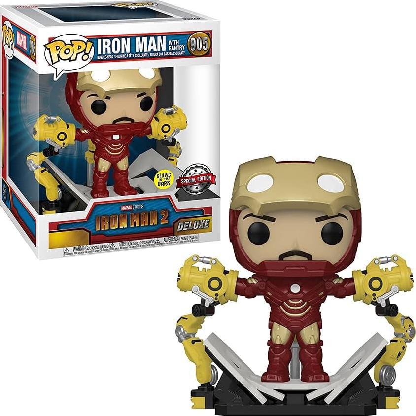 Figura Pop! Iron Man 2 Mark IV con Gantry Funko 15.24 cm