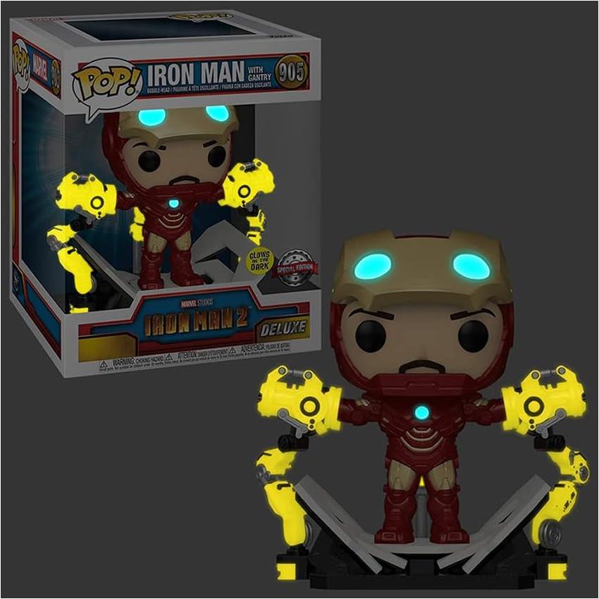 Figura Pop! Iron Man 2 Mark IV con Gantry Funko 15.24 cm