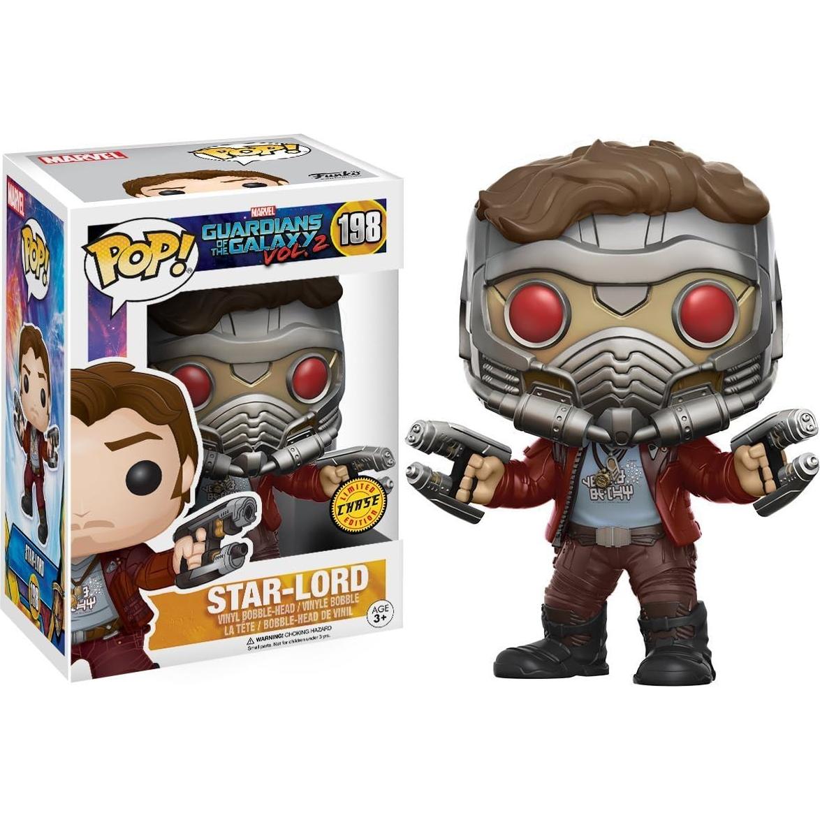 Funko Pop Marvel Star Lord Chase Edición Limitada 9.5 cm