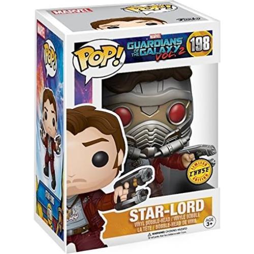 Funko Pop Marvel Star Lord Chase Edición Limitada 9.5 cm