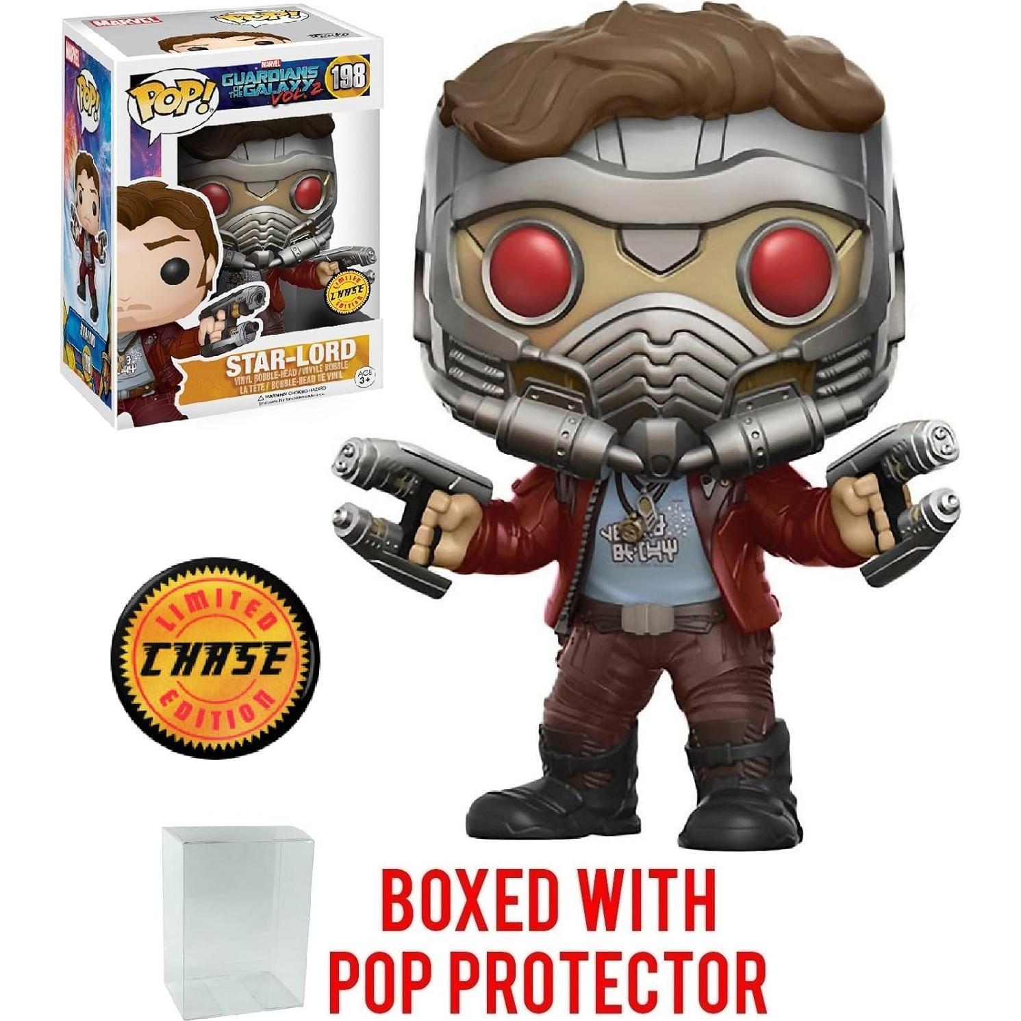 Funko Pop Marvel Star Lord Chase Edición Limitada 9.5 cm