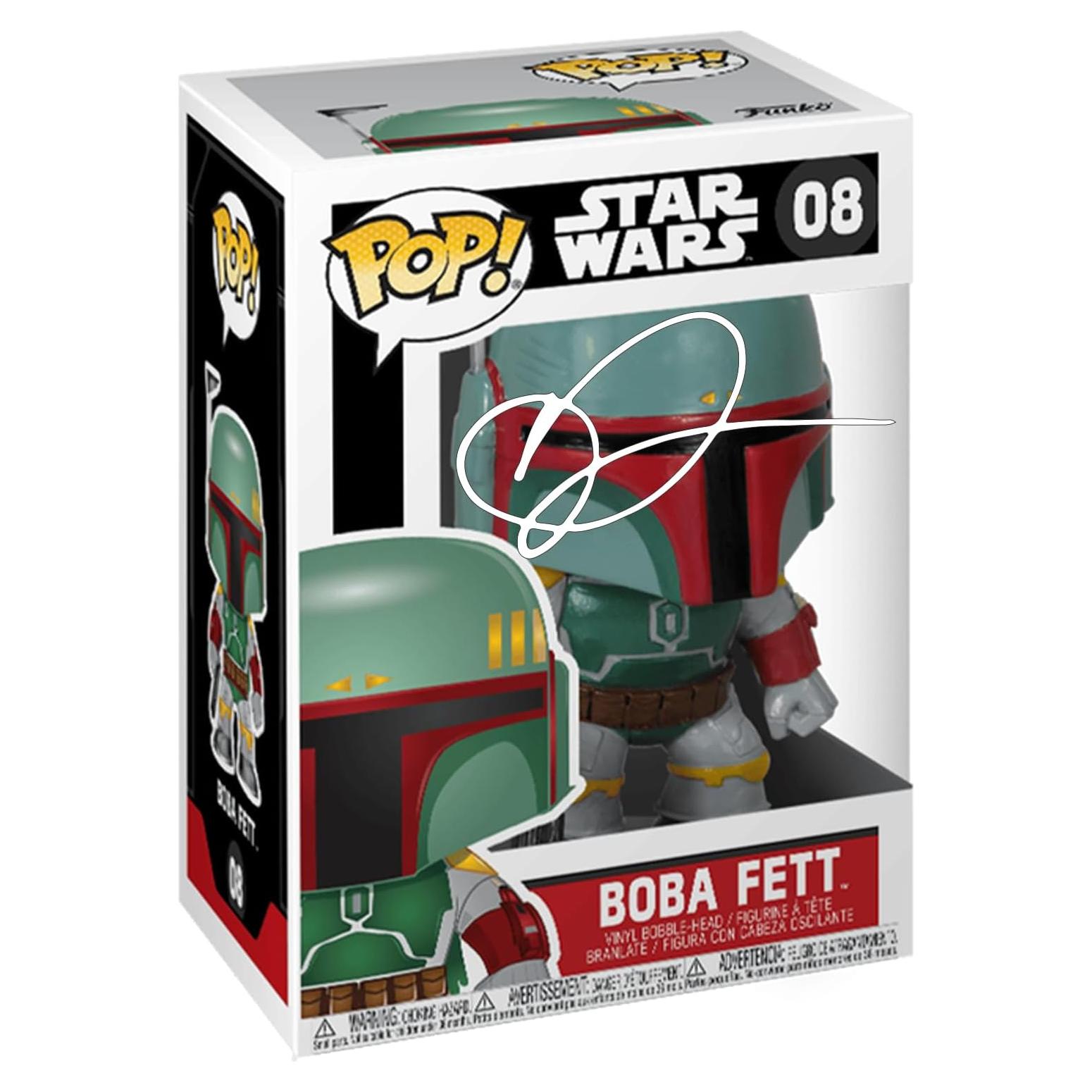 Funko POP Boba Fett #08 Autografiado Facsímil con Caja Protectora