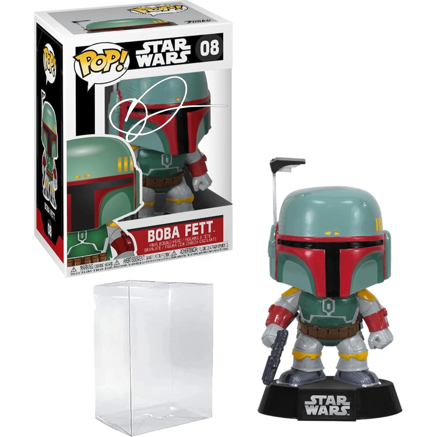 Funko POP Boba Fett #08 Autografiado Facsímil con Caja Protectora
