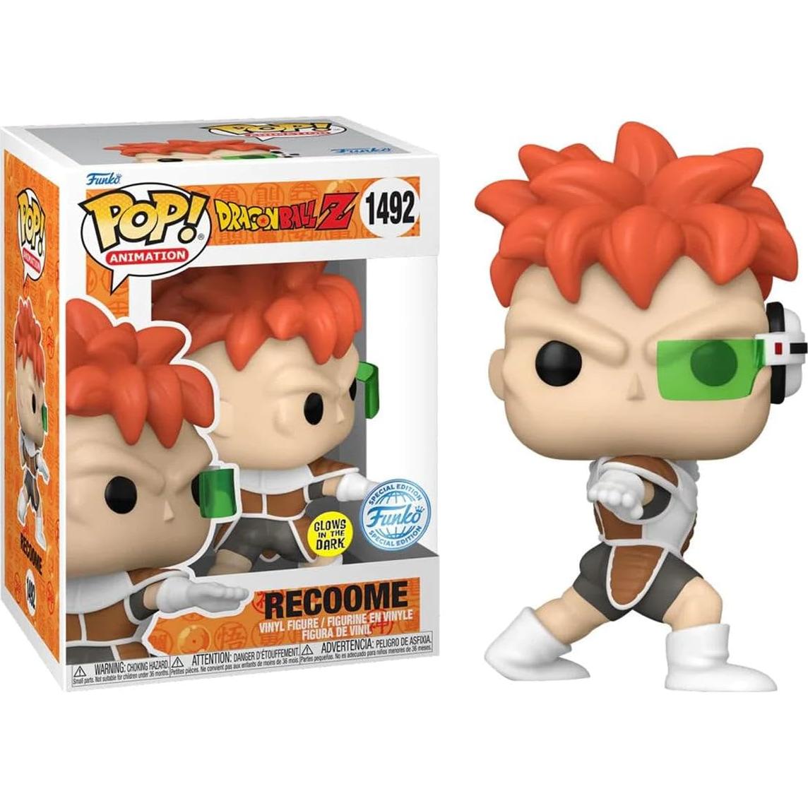 Figura de Vinilo Funko Pop! Dragon Ball Z Recoome Brilla en la Oscuridad