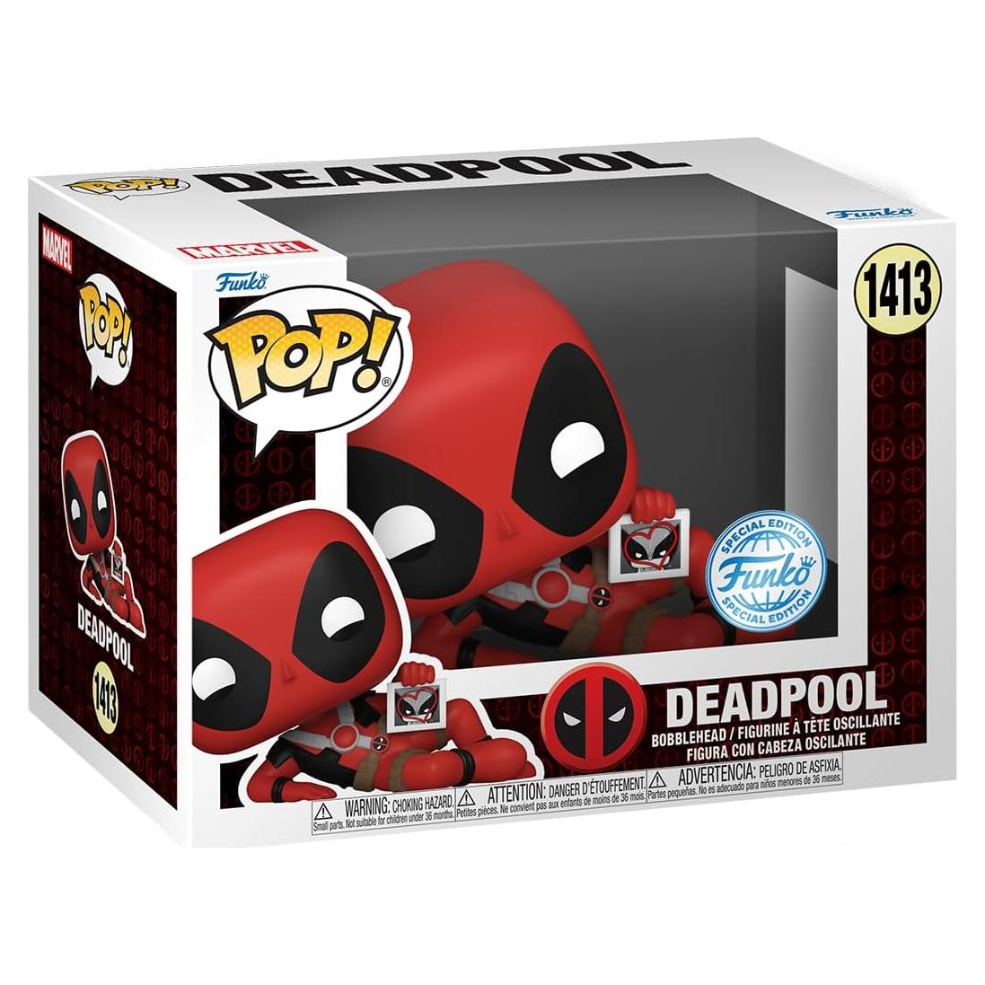 Figura de Vinilo Pop! Deadpool Corazones Wolverine Funko 9.5 cm