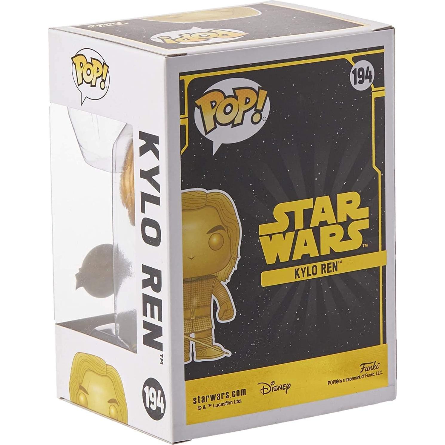 Funko Pop! Star Wars Kylo Ren Cabeza Móvil Oro Mate