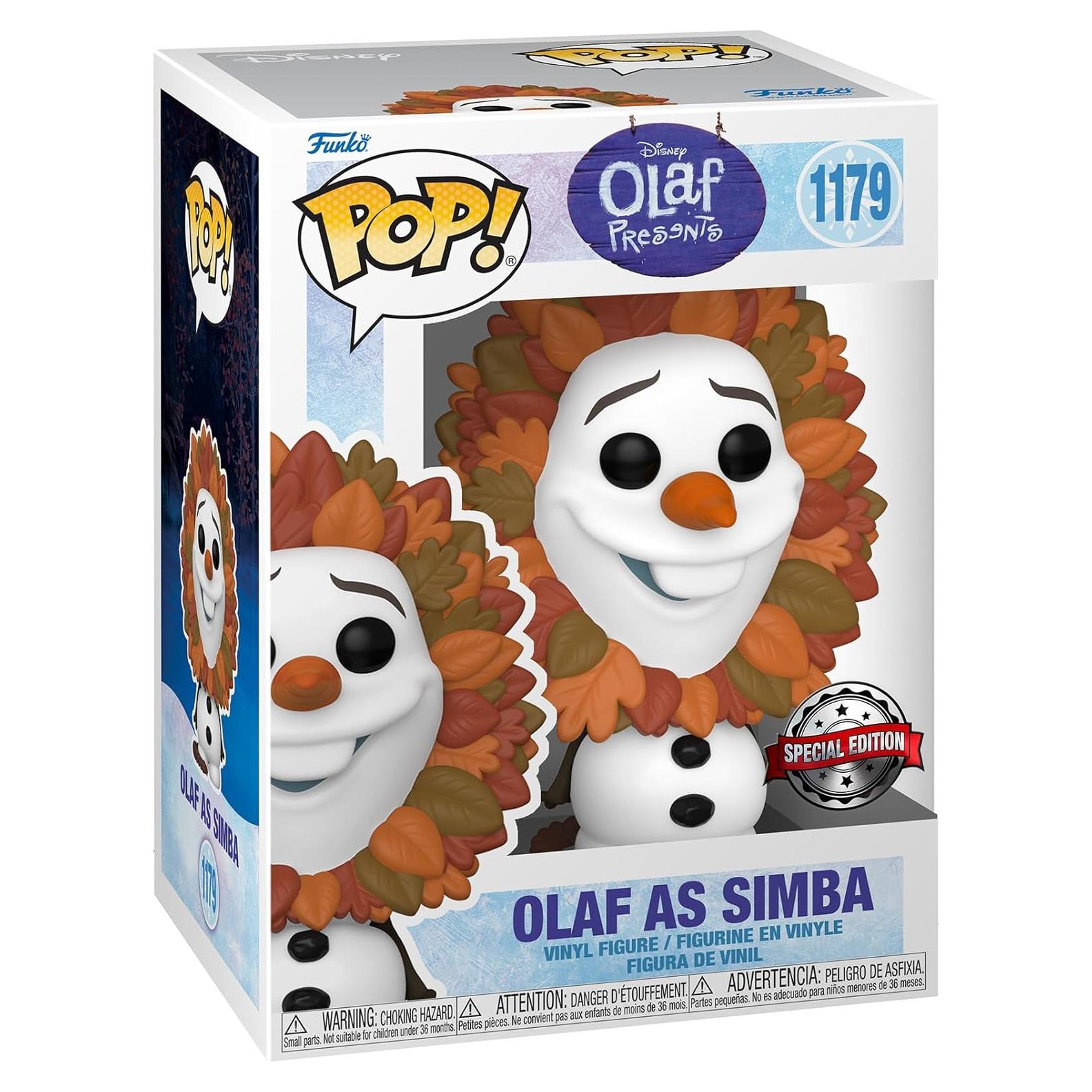 Figura Pop! Vinilo Funko Olaf como Simba 9.53 cm