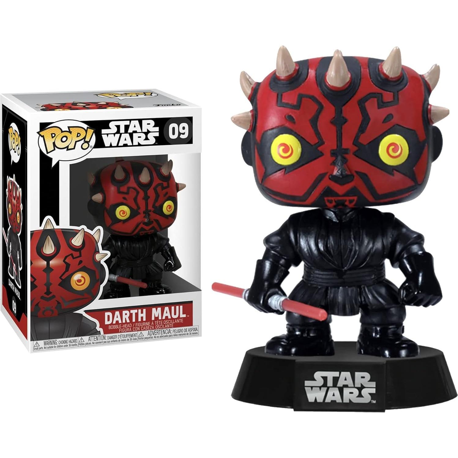 Figura Funko Pop Star Wars Darth Maul #09 9.53 cm con protector