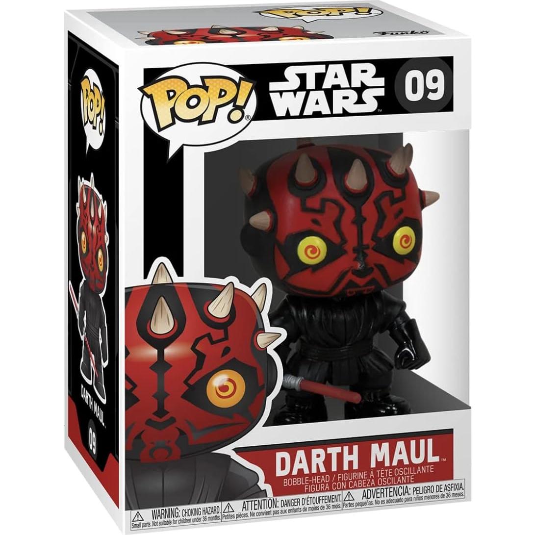 Figura Funko Pop Star Wars Darth Maul #09 9.53 cm con protector