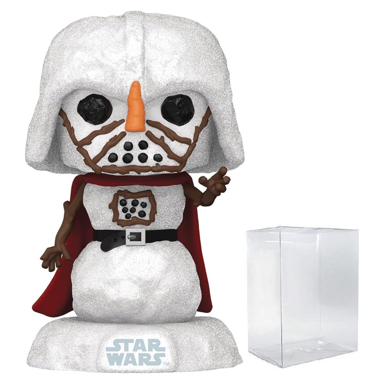 Funko POP Star Wars Vacaciones - Muñeco de Nieve Darth Vader 9.5cm
