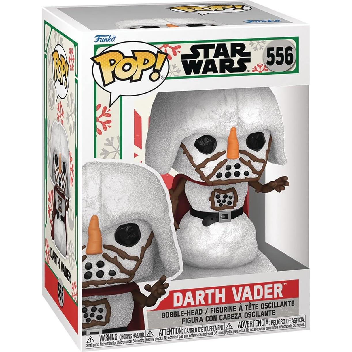 Funko POP Star Wars Vacaciones - Muñeco de Nieve Darth Vader 9.5cm