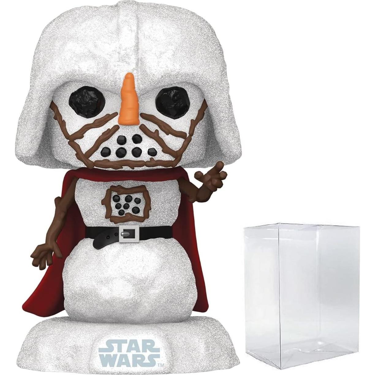 Funko POP Star Wars Vacaciones - Muñeco de Nieve Darth Vader 9.5cm