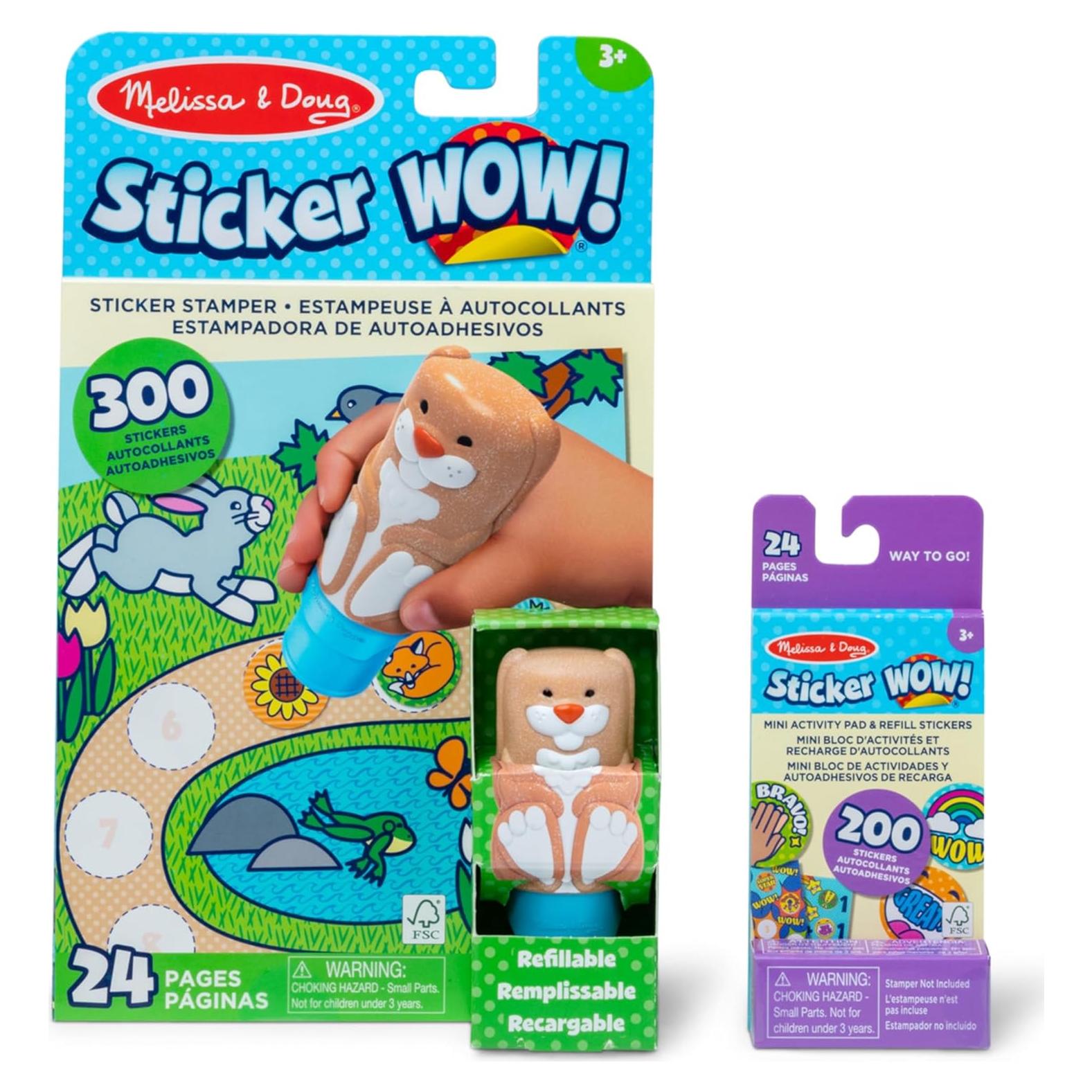 Melissa & Doug Sticker WOW! Conejo - Bloc de Actividades 24 Páginas