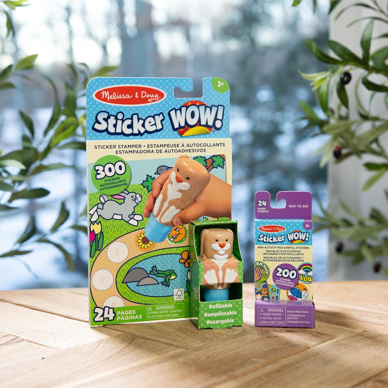 Melissa & Doug Sticker WOW! Conejo - Bloc de Actividades 24 Páginas