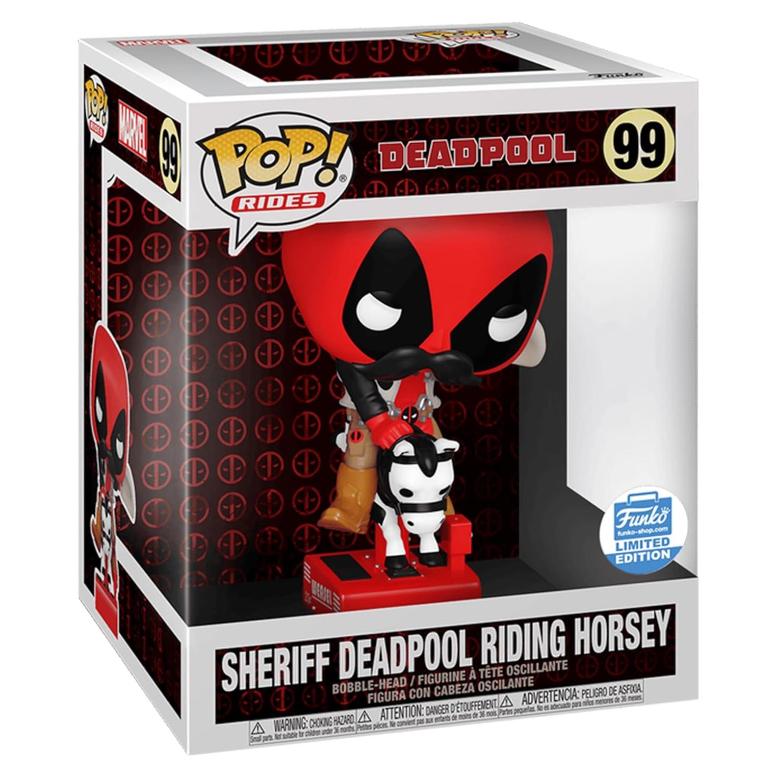 Funko Pop! Rides Sheriff Deadpool Edición Limitada #99 Vinilo