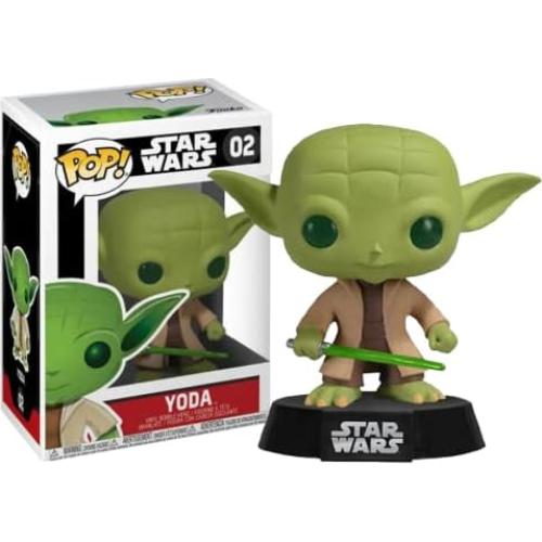 Figura de Vinilo Funko Star Wars Yoda con Sable de Luz 9.5cm