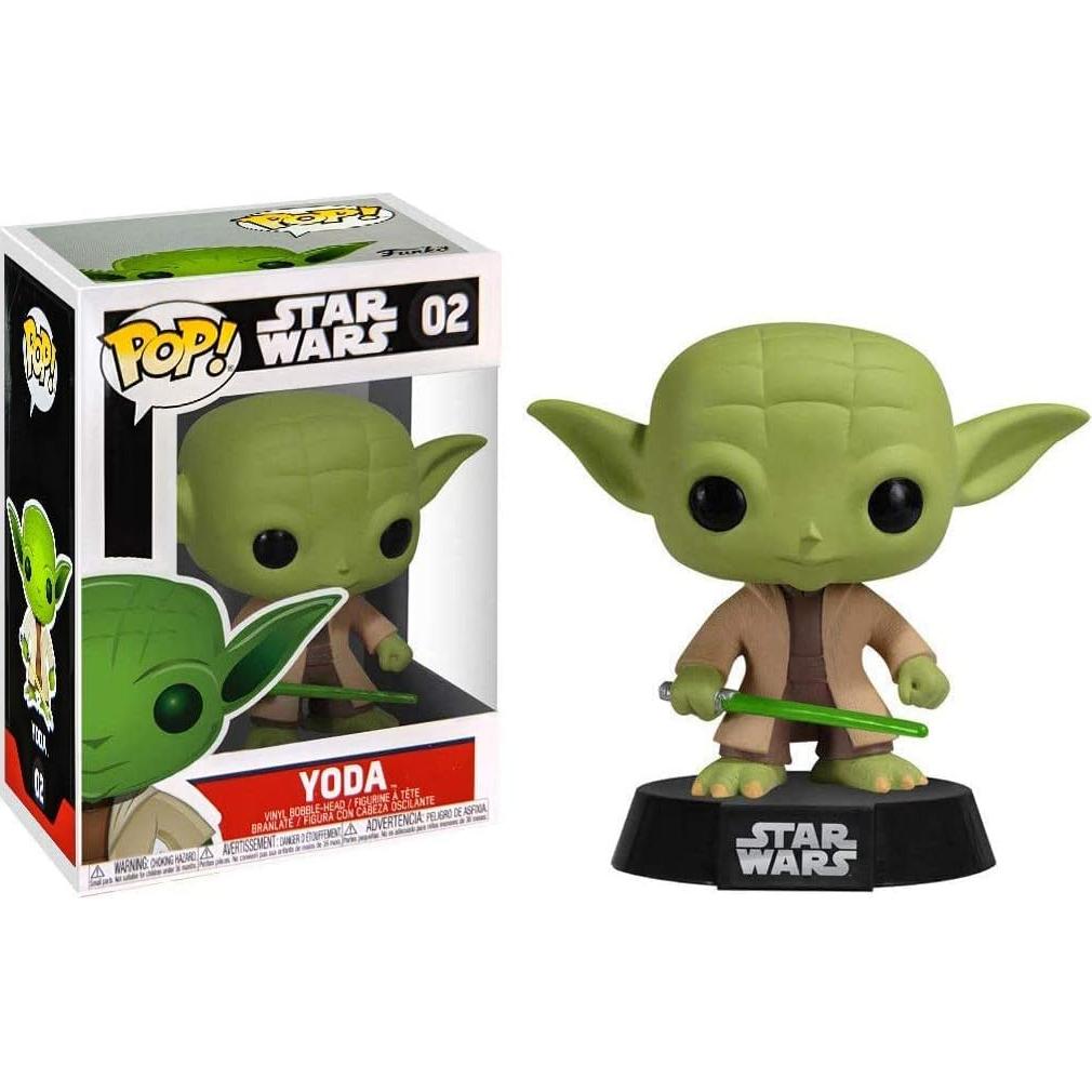 Figura de Vinilo Funko Star Wars Yoda con Sable de Luz 9.5cm