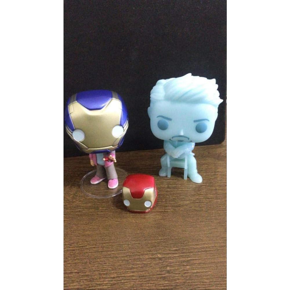 Figuras de Vinilo Pop! Funko Avengers Endgame Morgan y Tony Stark