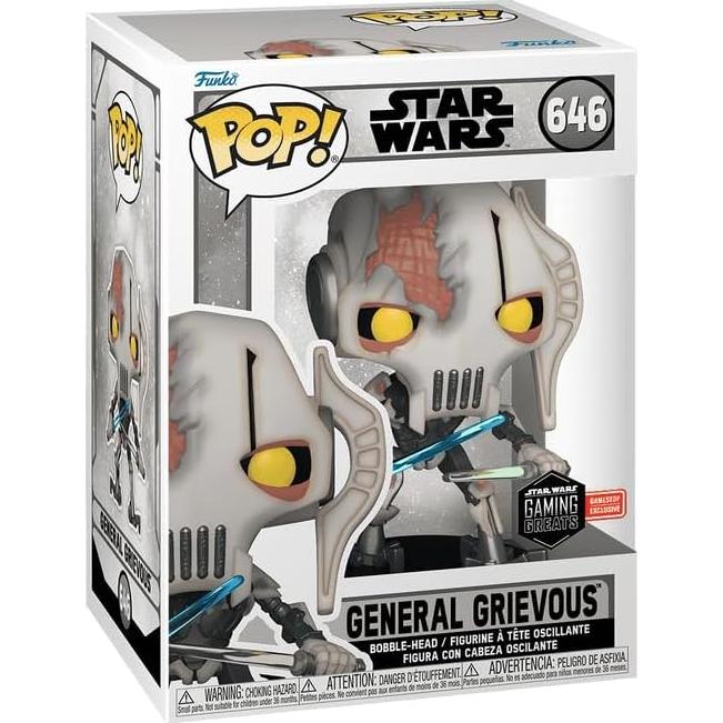 Figura Pop! Star Wars General Grievous #646 Exclusivo 10.3cm