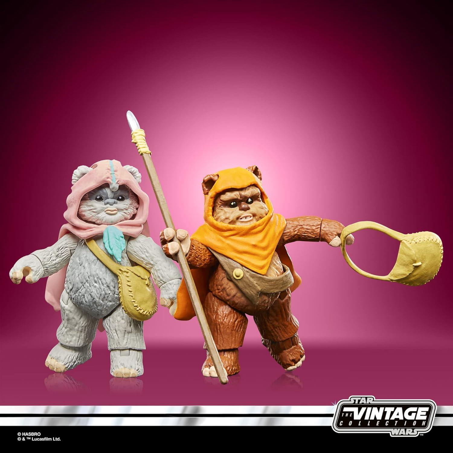 Figuras de Acción Star Wars Vintage Wicket & Kneesaa 9.5 cm