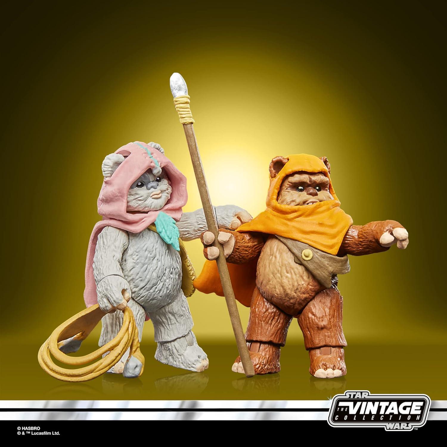 Figuras de Acción Star Wars Vintage Wicket & Kneesaa 9.5 cm