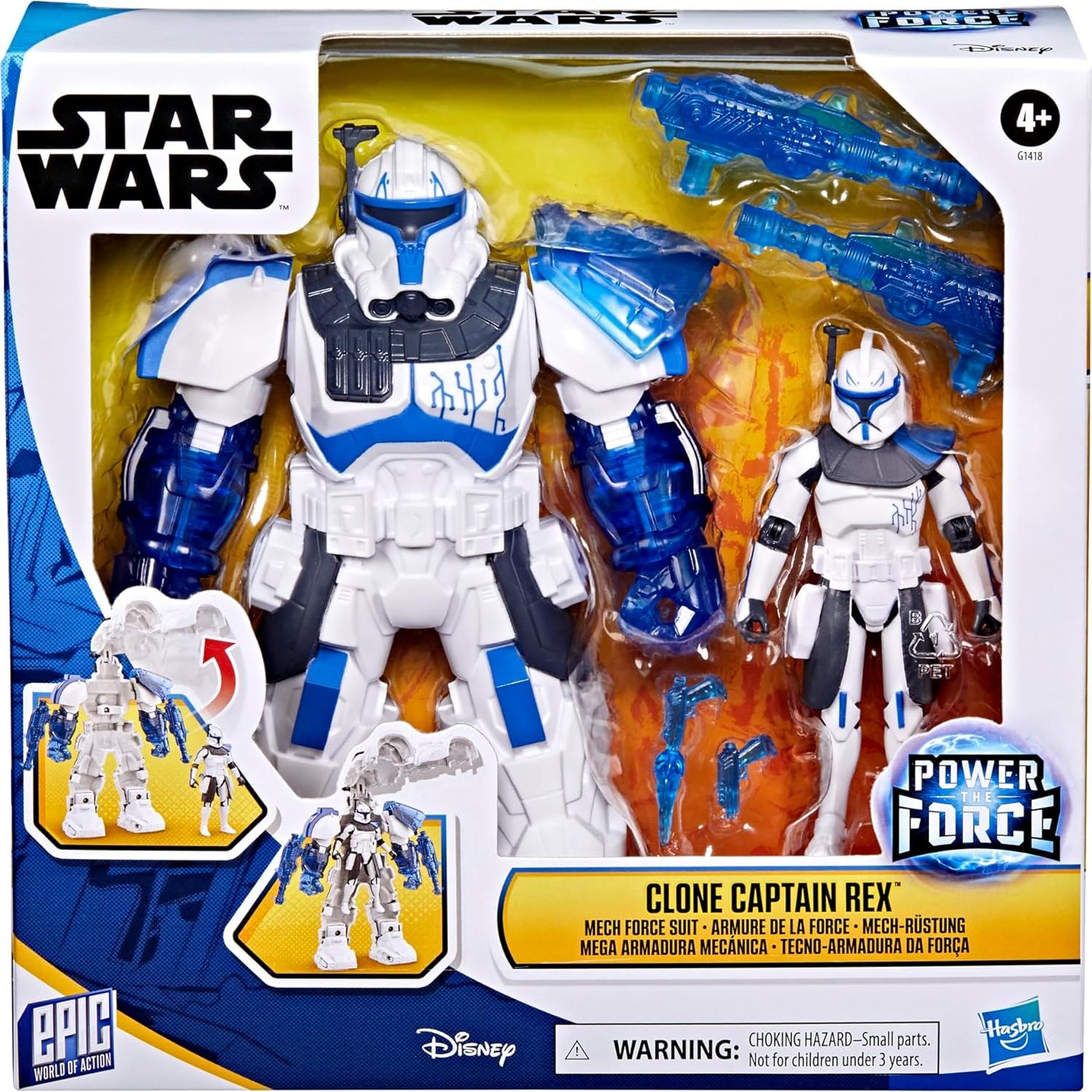 Traje Mecánico Capitán Rex Star Wars Hasbro 16.5 cm