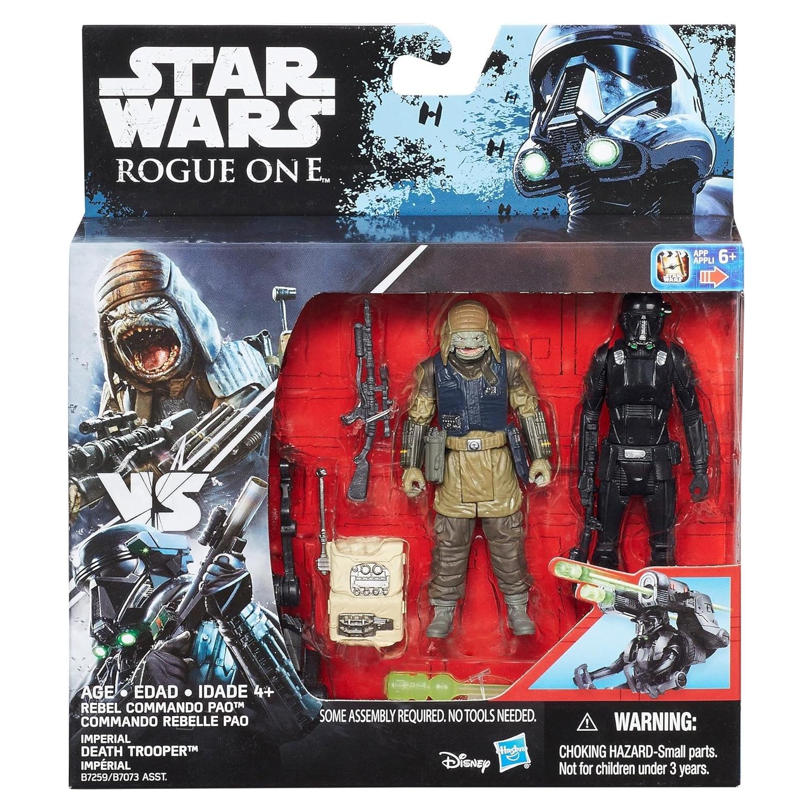 Figuras Deluxe Star Wars Rogue One Soldado Imperial y Pao 9.5cm