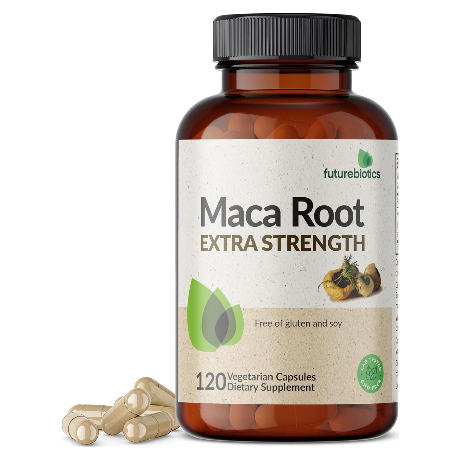 Raíz de Maca Extra Fuerte Futurebiotics 4000mg 120 Cápsulas