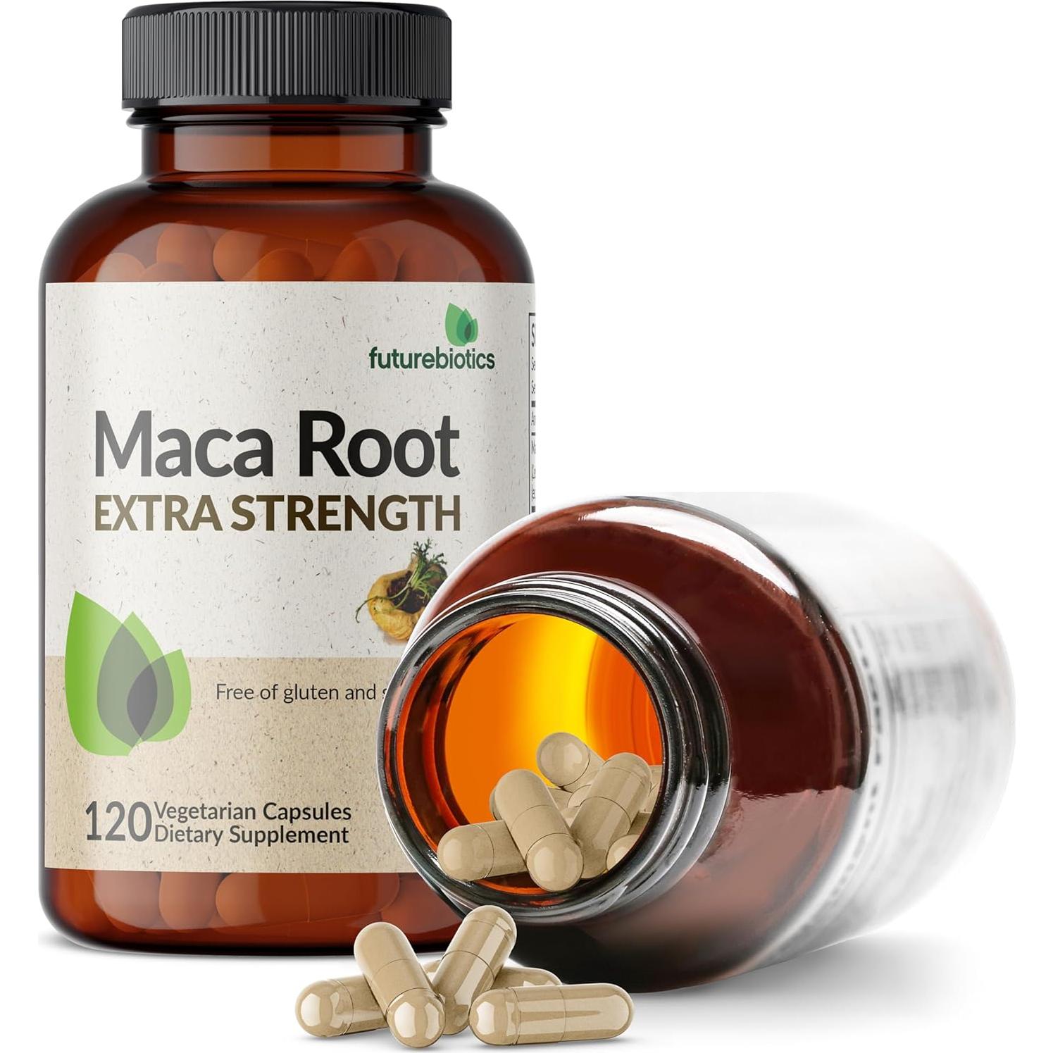 Raíz de Maca Extra Fuerte Futurebiotics 4000mg 120 Cápsulas