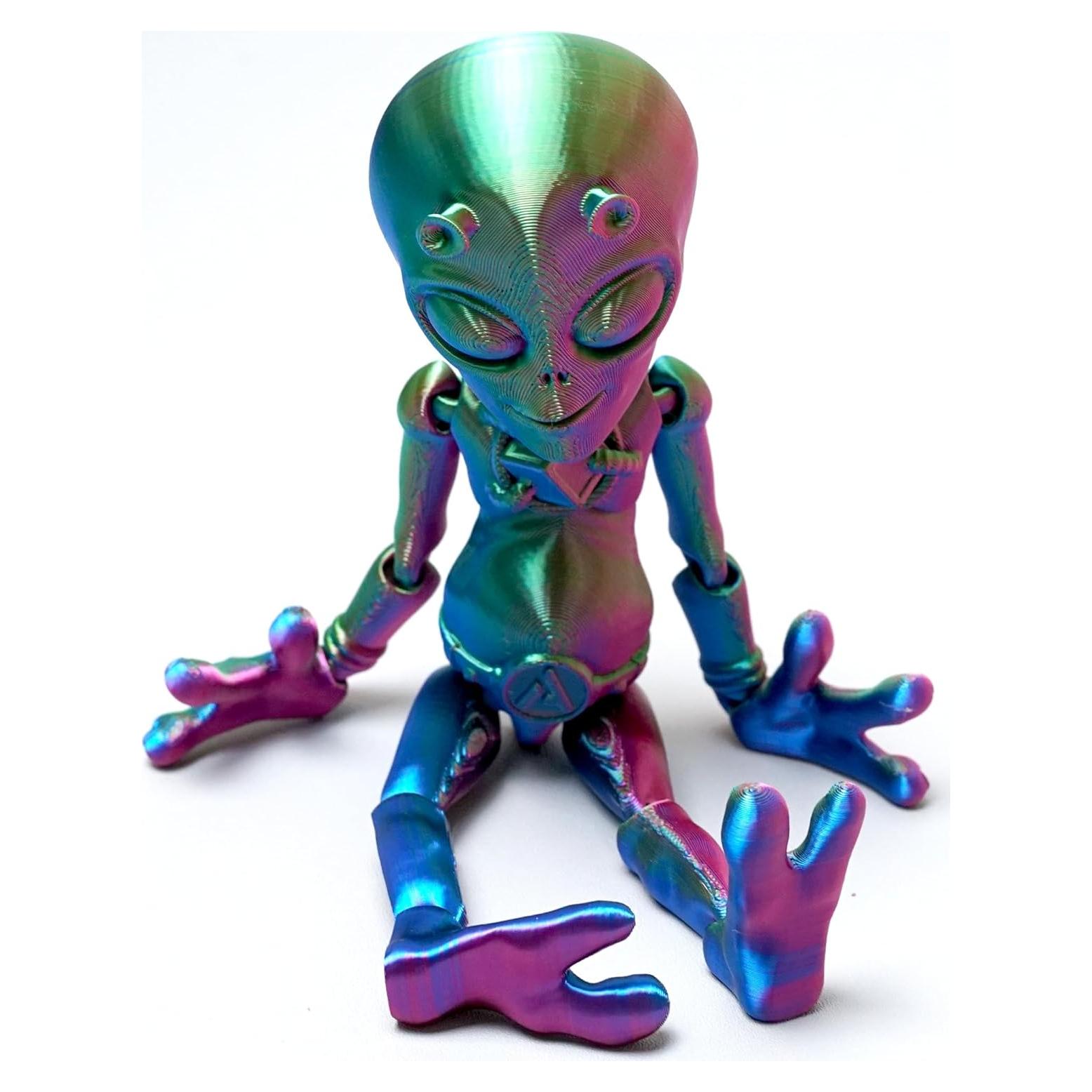 Figura Alienígena Impresa en 3D LUYU - Juguete Antiestrés RGB