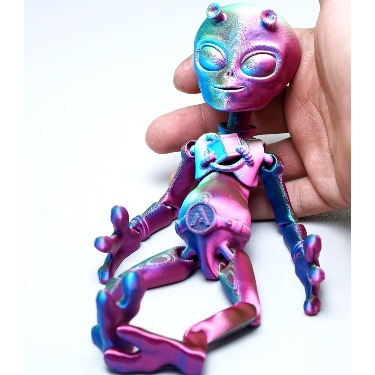 Figura Alienígena Impresa en 3D LUYU - Juguete Antiestrés RGB