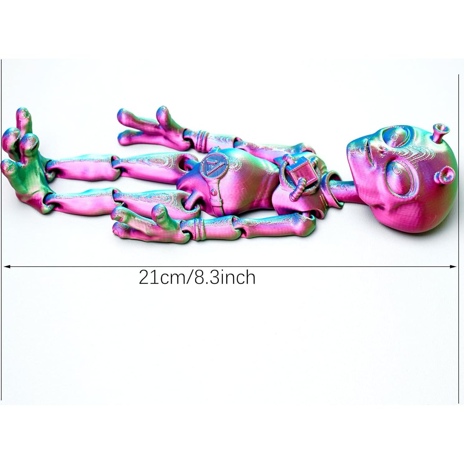 Figura Alienígena Impresa en 3D LUYU - Juguete Antiestrés RGB