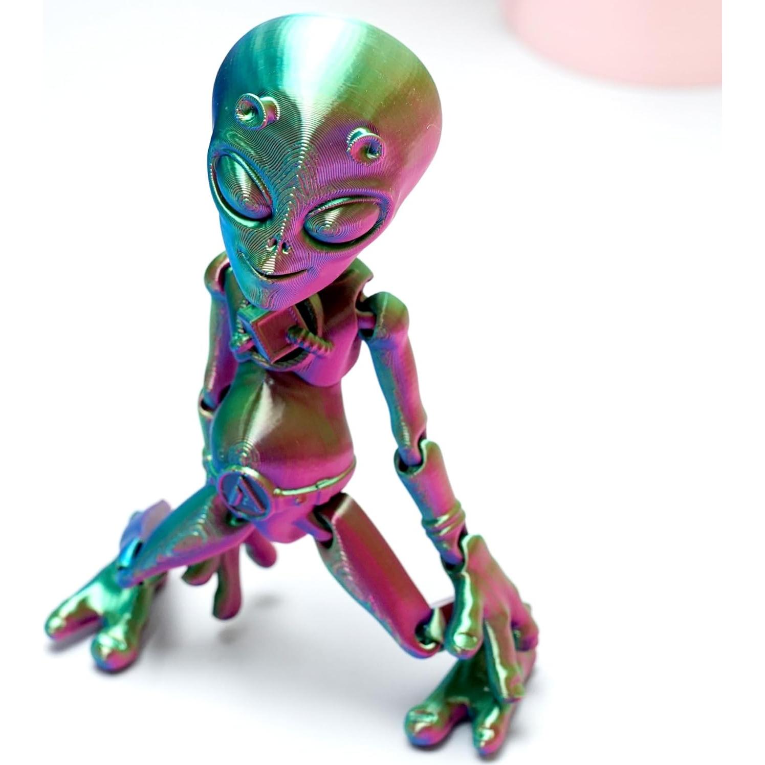 Figura Alienígena Impresa en 3D LUYU - Juguete Antiestrés RGB