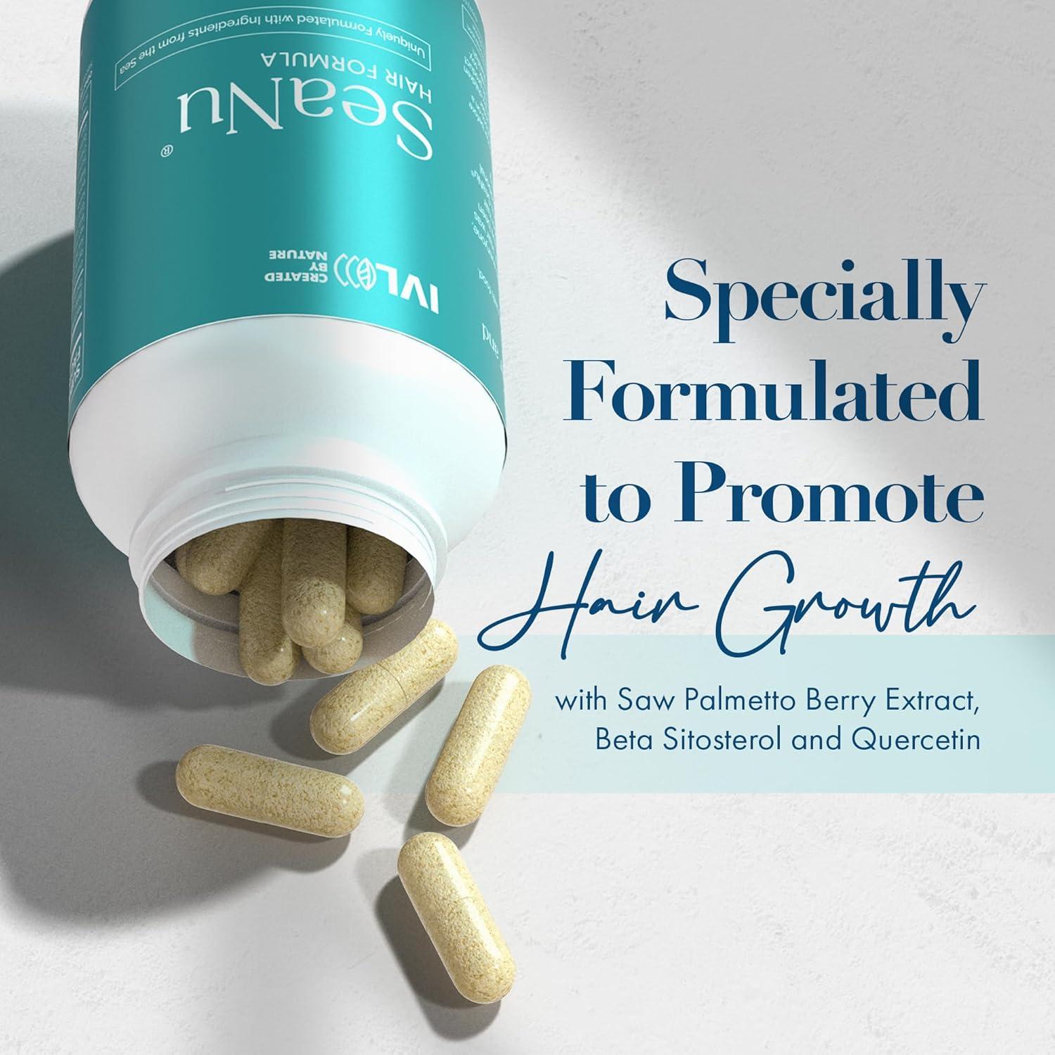 Suplemento de Vitaminas para el Cabello SeaNu IVL - Biotina y Zinc