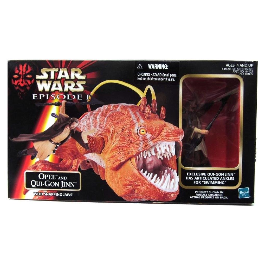Figura de Acción Star Wars Episodio I Opee y Qui-Gon Jinn Hasbro