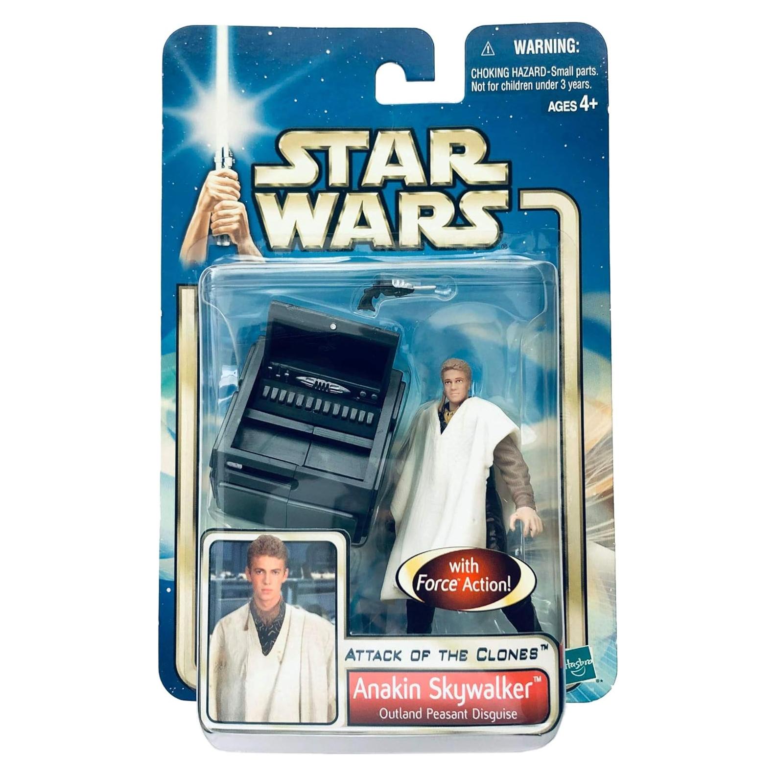 Disfraz de Anakin Skywalker Campesino Hasbro 9.5 cm con Bláster