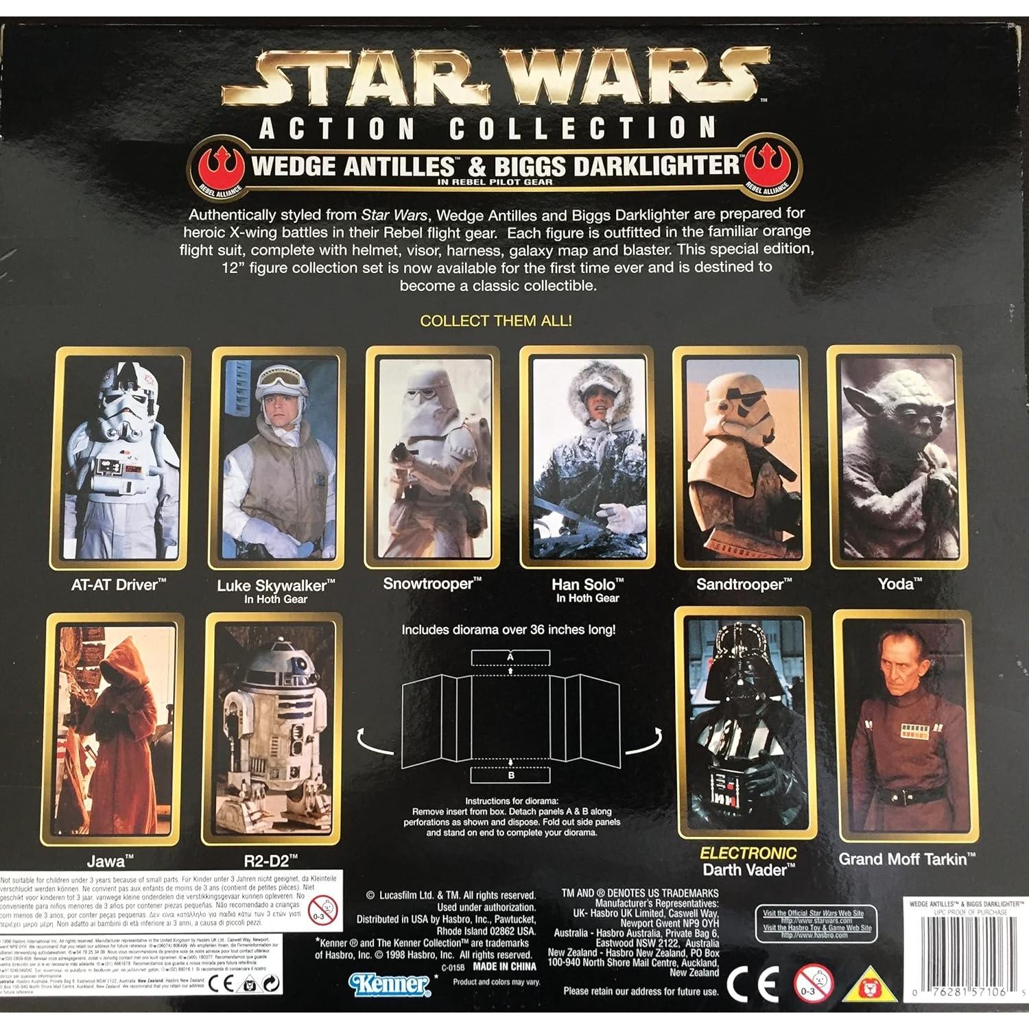 Muñeca Grande Star Wars Kenner Wedge Antilles & Biggs Darklighter