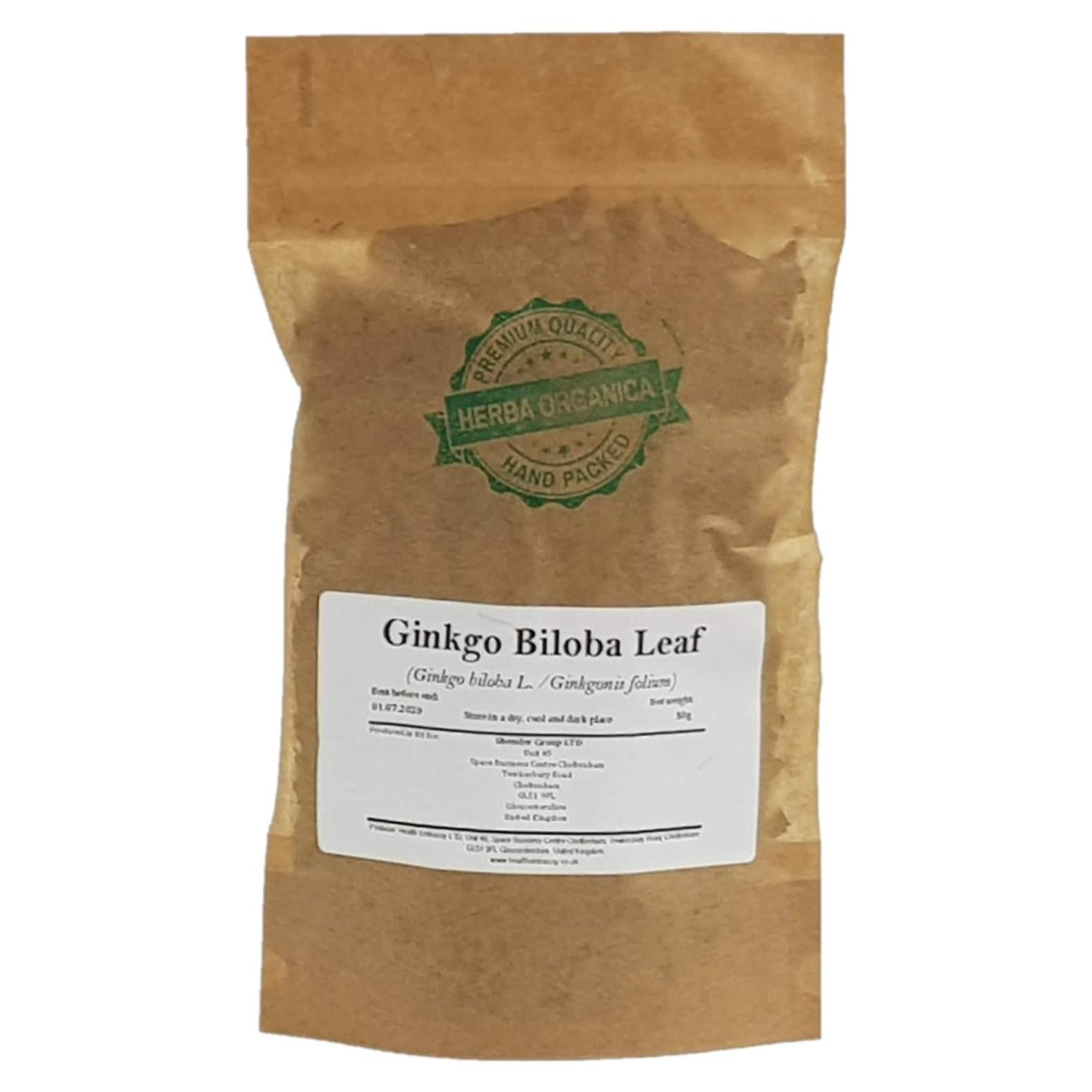 Hoja de Ginkgo Biloba Orgánica Shender - Té Herbal 50g