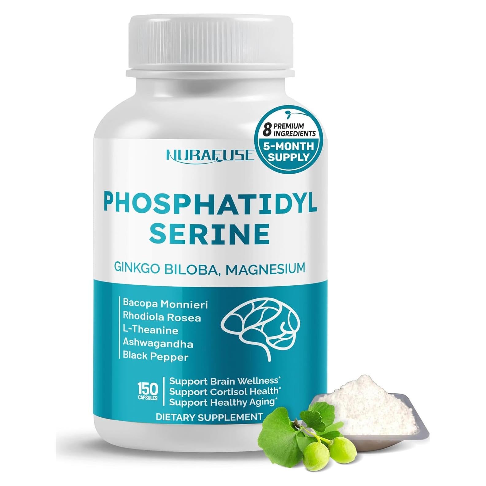 Suplemento Fosfatidilserina NuraFuse 150 Cápsulas - Bienestar Cerebral