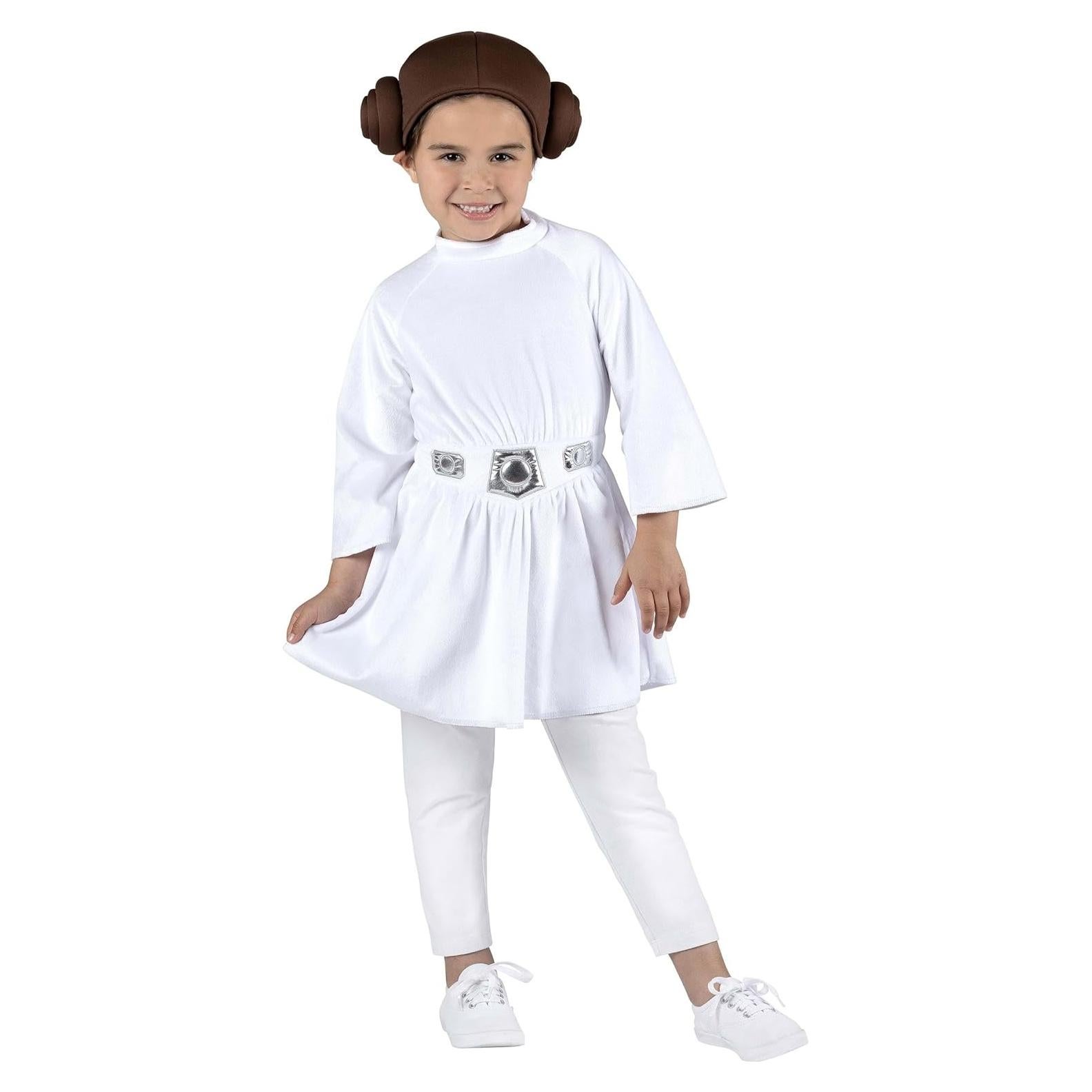 Disfraz Princesa Leia Niña Pequeña Star Wars - Vestido y Tocado