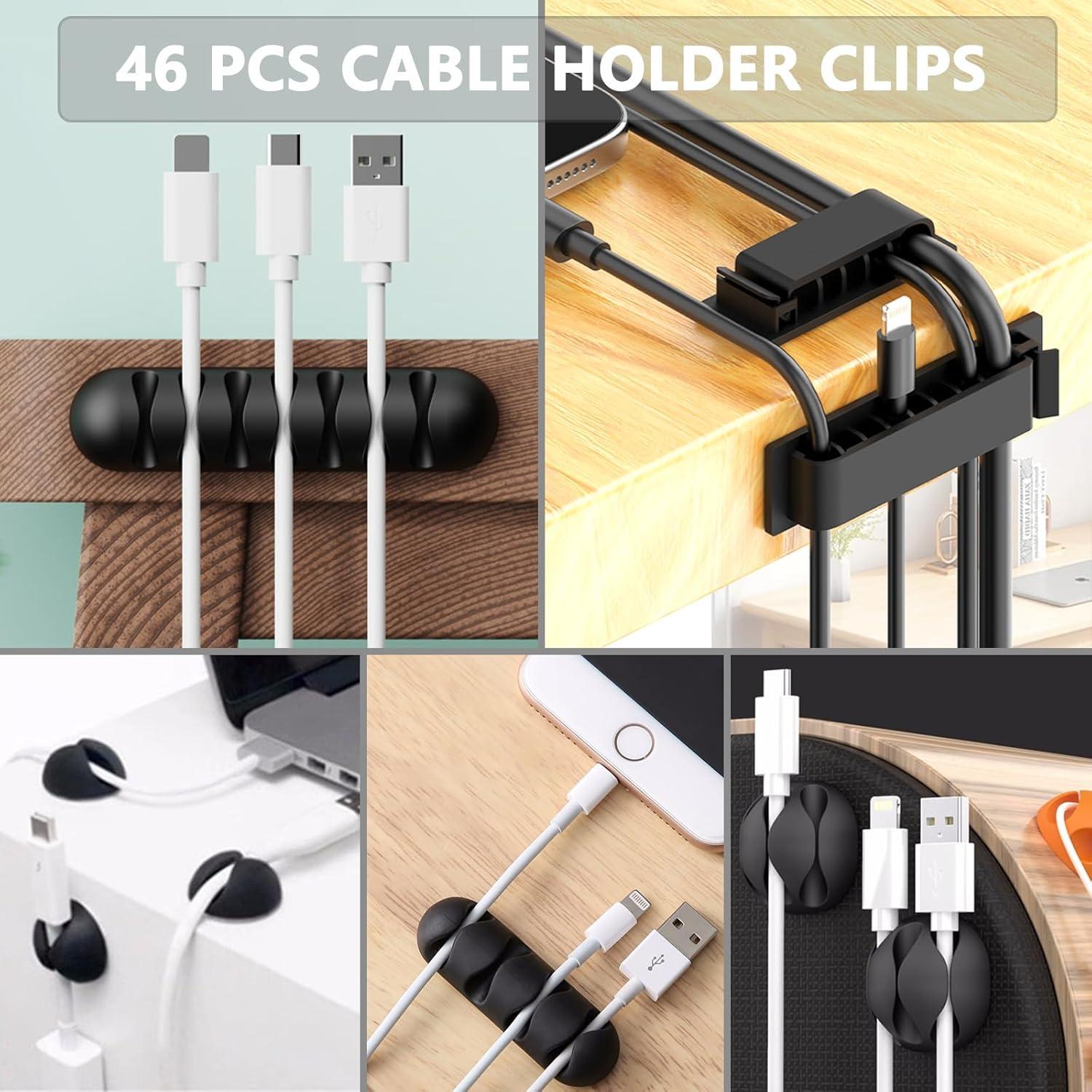 Kit de Gestión de Cables ELII 300PCS con Clips y Bridas