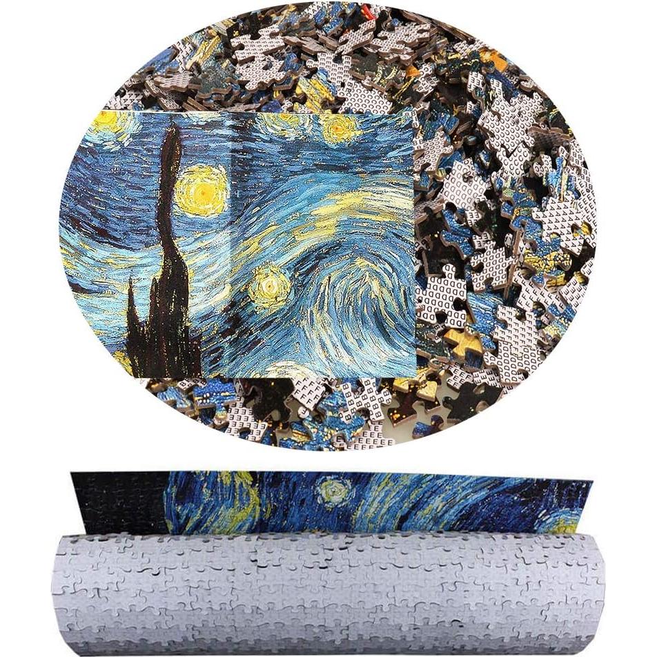 Rompecabezas Noche Estrellada Van Gogh 1000 Piezas 70x50cm