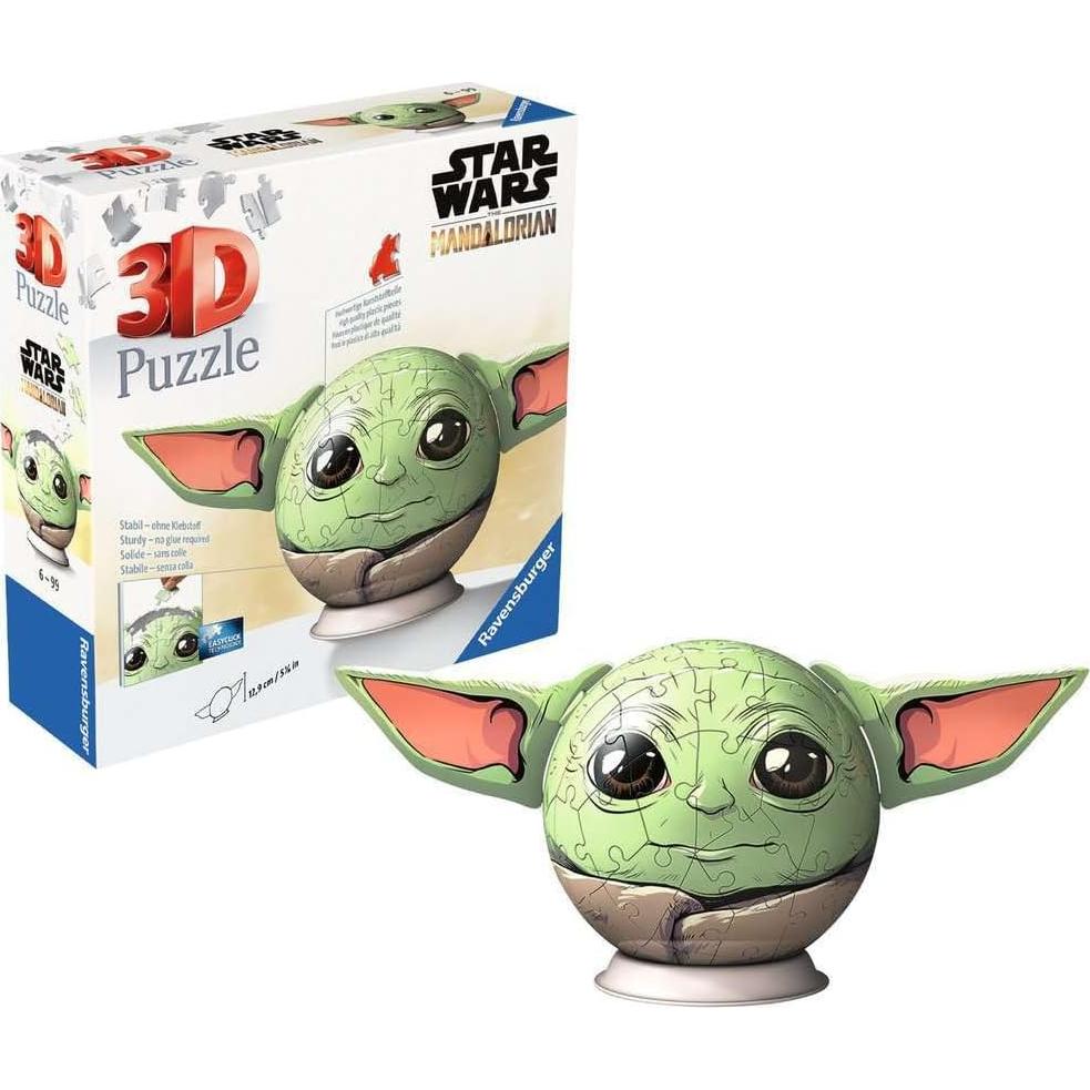 Rompecabezas 3D Ravensburger Grogu Star Wars 72 Piezas 13 cm