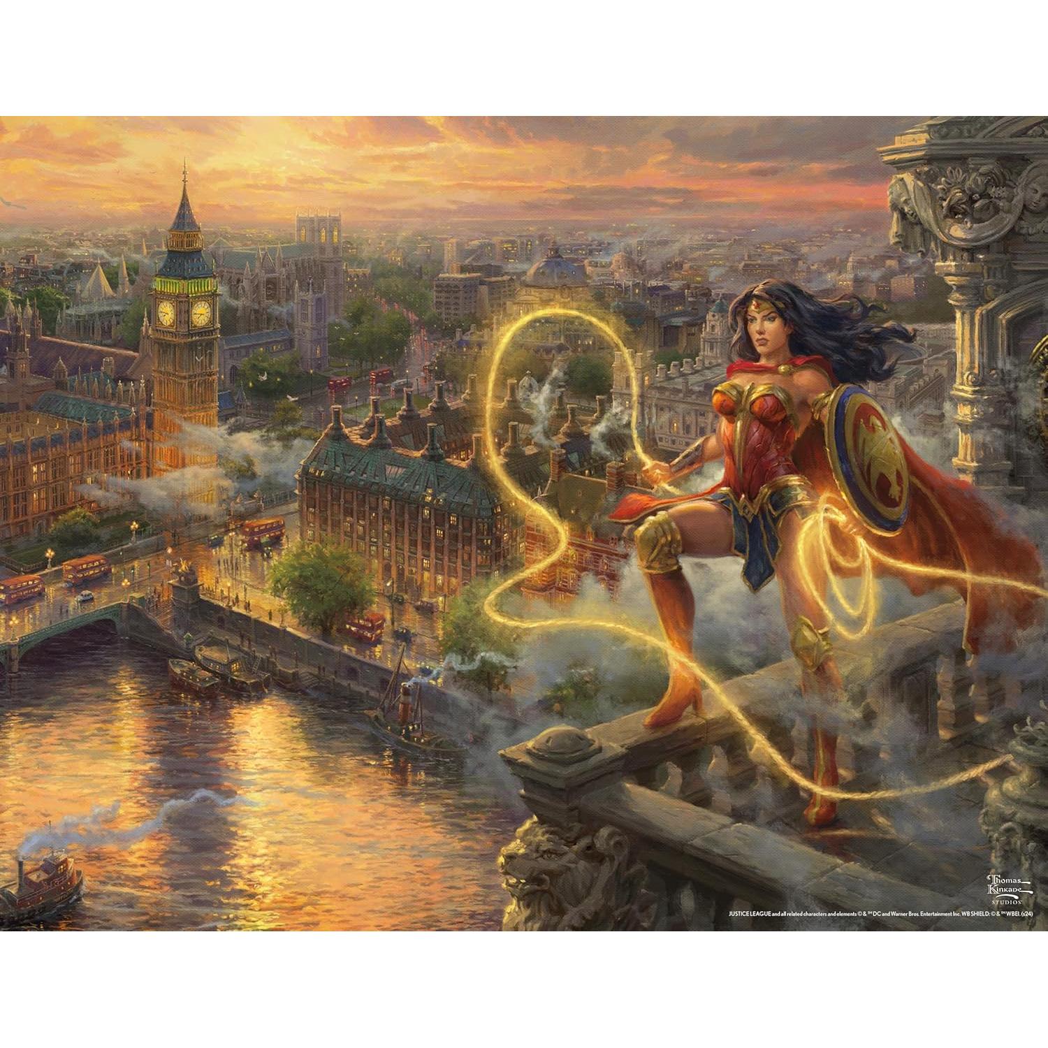 Rompecabezas 4 en 1 Ceaco Thomas Kinkade DC Comics 500 Piezas