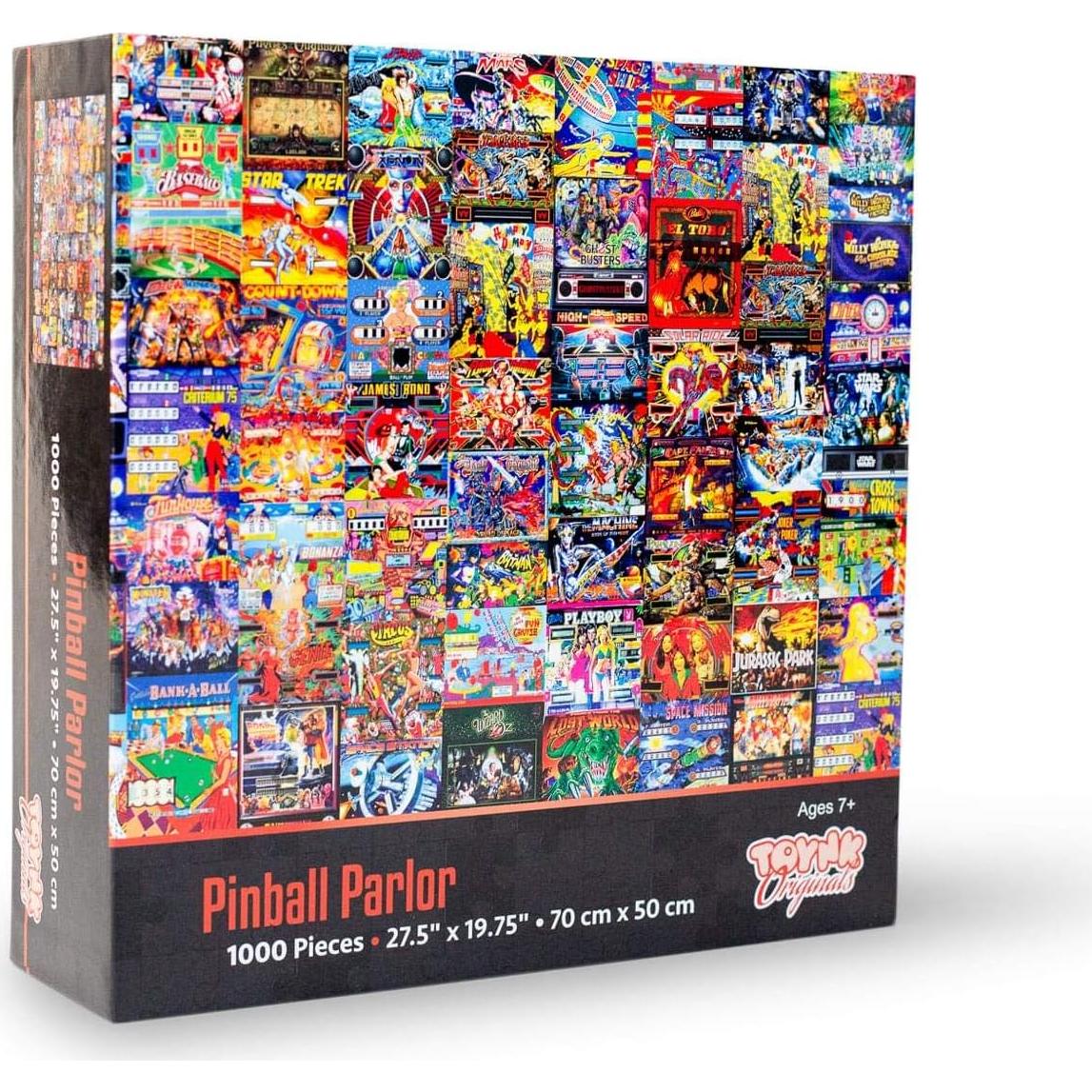 Rompecabezas Arcade Retro Pinball Toynk 1000 Piezas 71x51 cm