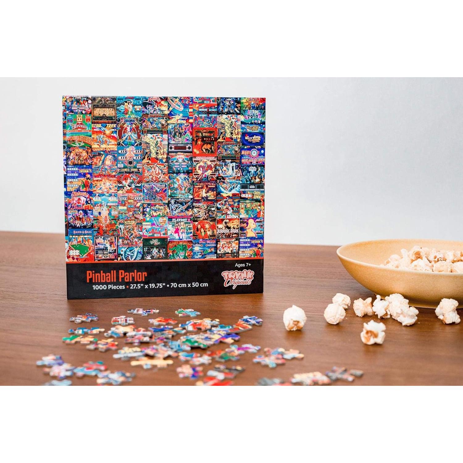 Rompecabezas Arcade Retro Pinball Toynk 1000 Piezas 71x51 cm
